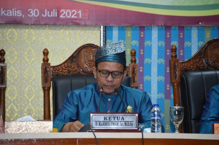 Ketua DPRD memimpin Rapat Paripurna HUT Bengkalis ke-509