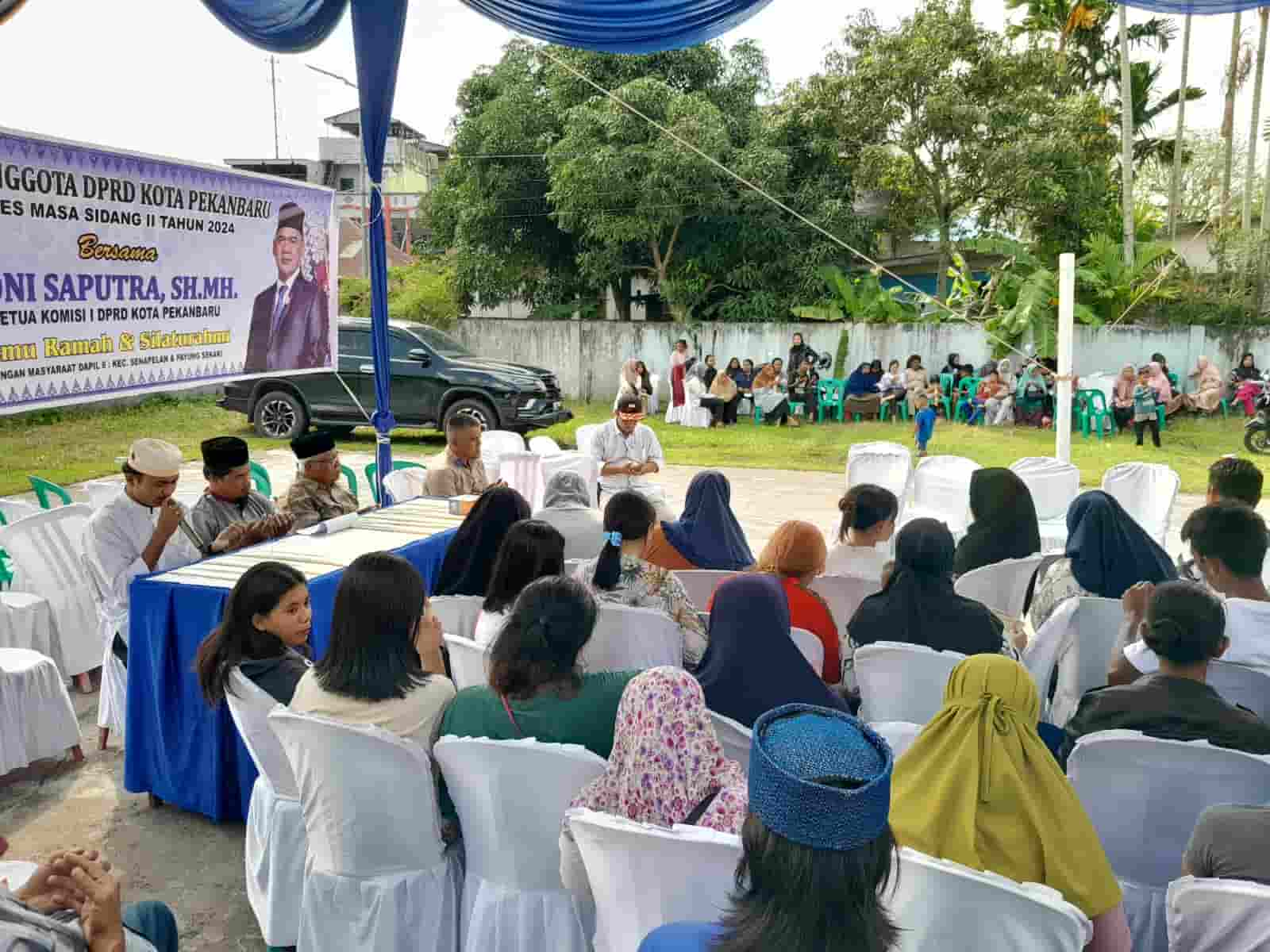 Anggota DPRD Pekanbaru dari Fraksi PAN, Doni Saputra SH MH saat melaksanan kegiatan reses