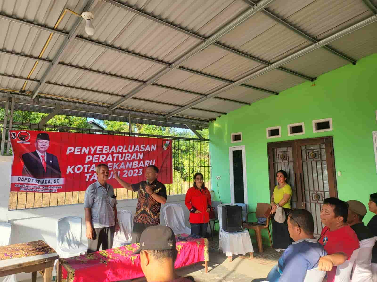 Suasana kegiatan penyebarluasan Perda