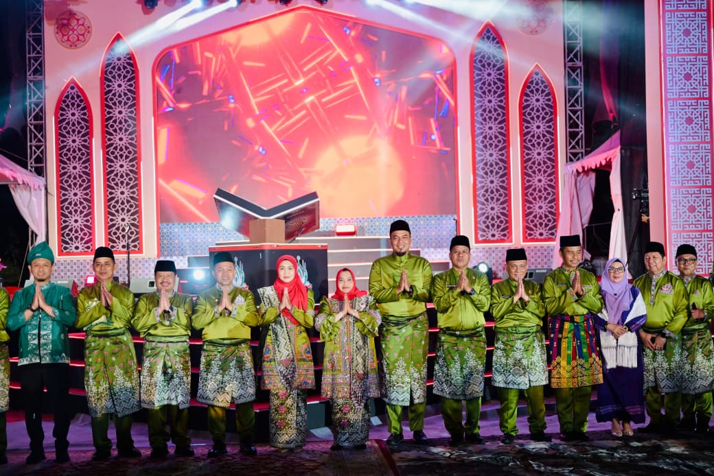 Gubernur,Bupati dan Wali Kota Foto Bersama Acara MTQ di Bengkalis
